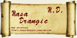 Maša Drangić vizit kartica